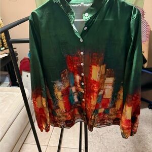 Colorful Abstract Women's Top